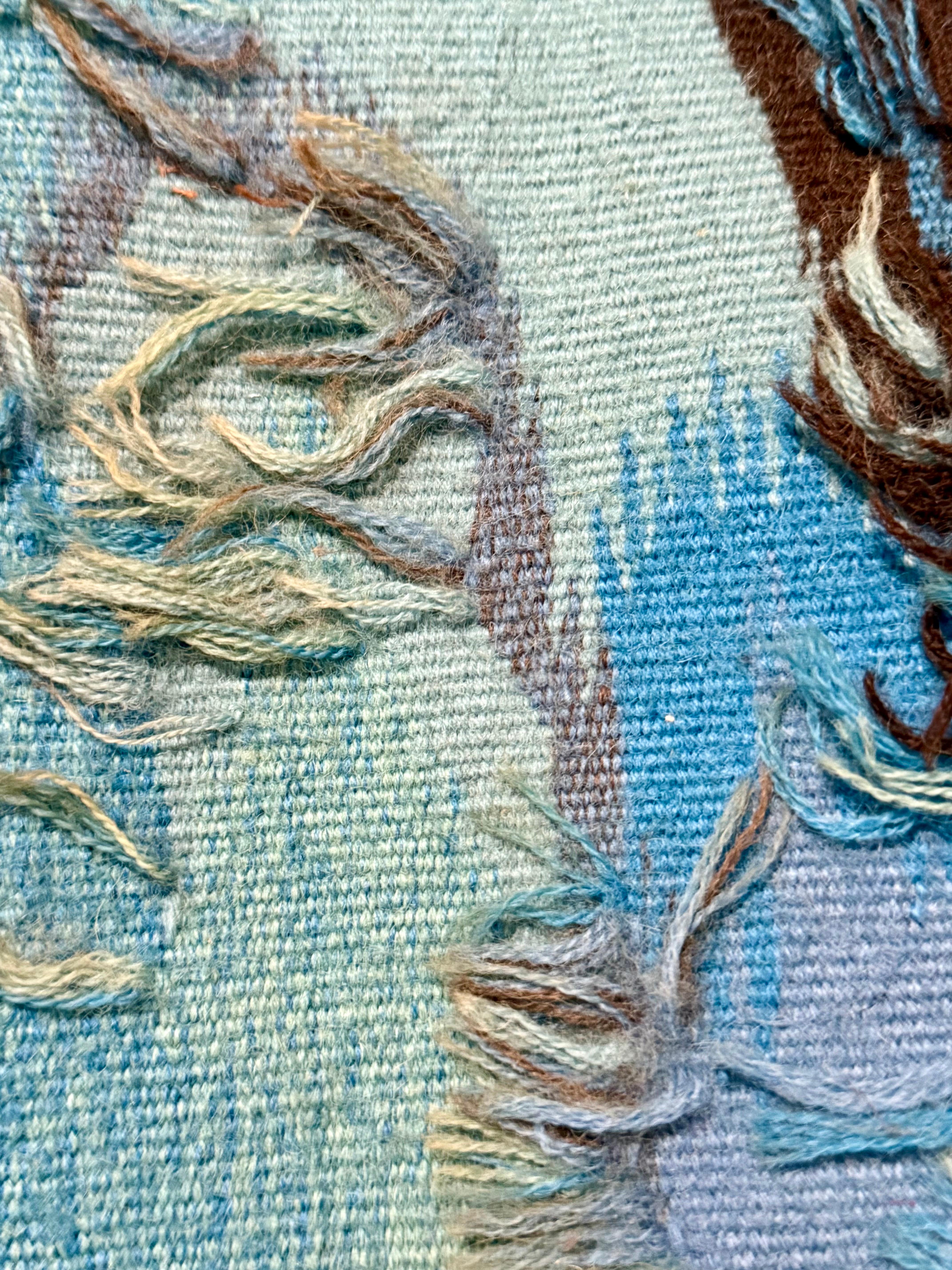 Abraham Rattner Grande tapisserie expressionniste en laine d'Aubusson israélienne tissée à la main en vente 6