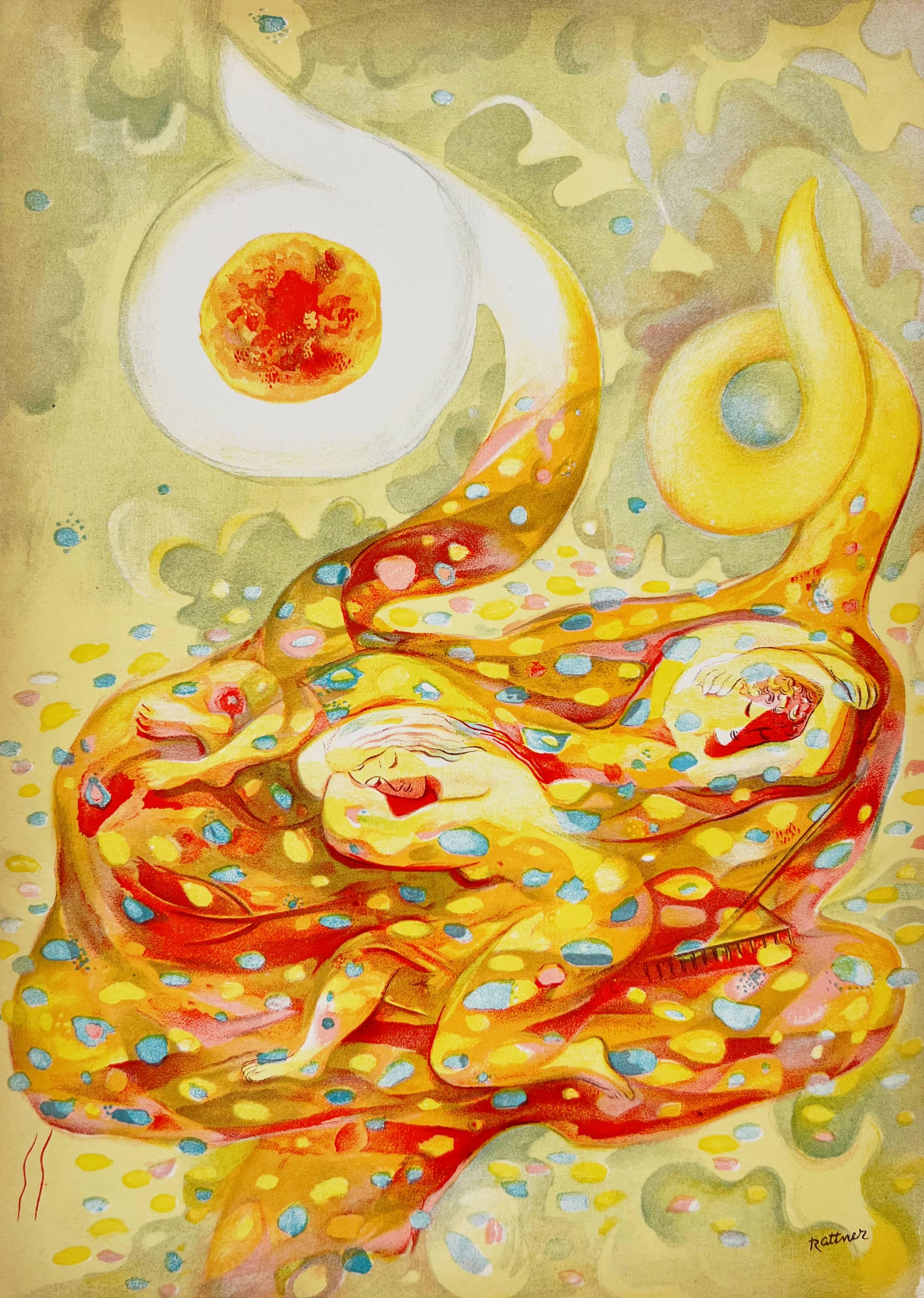 Print di Abraham Rattner - Autunno