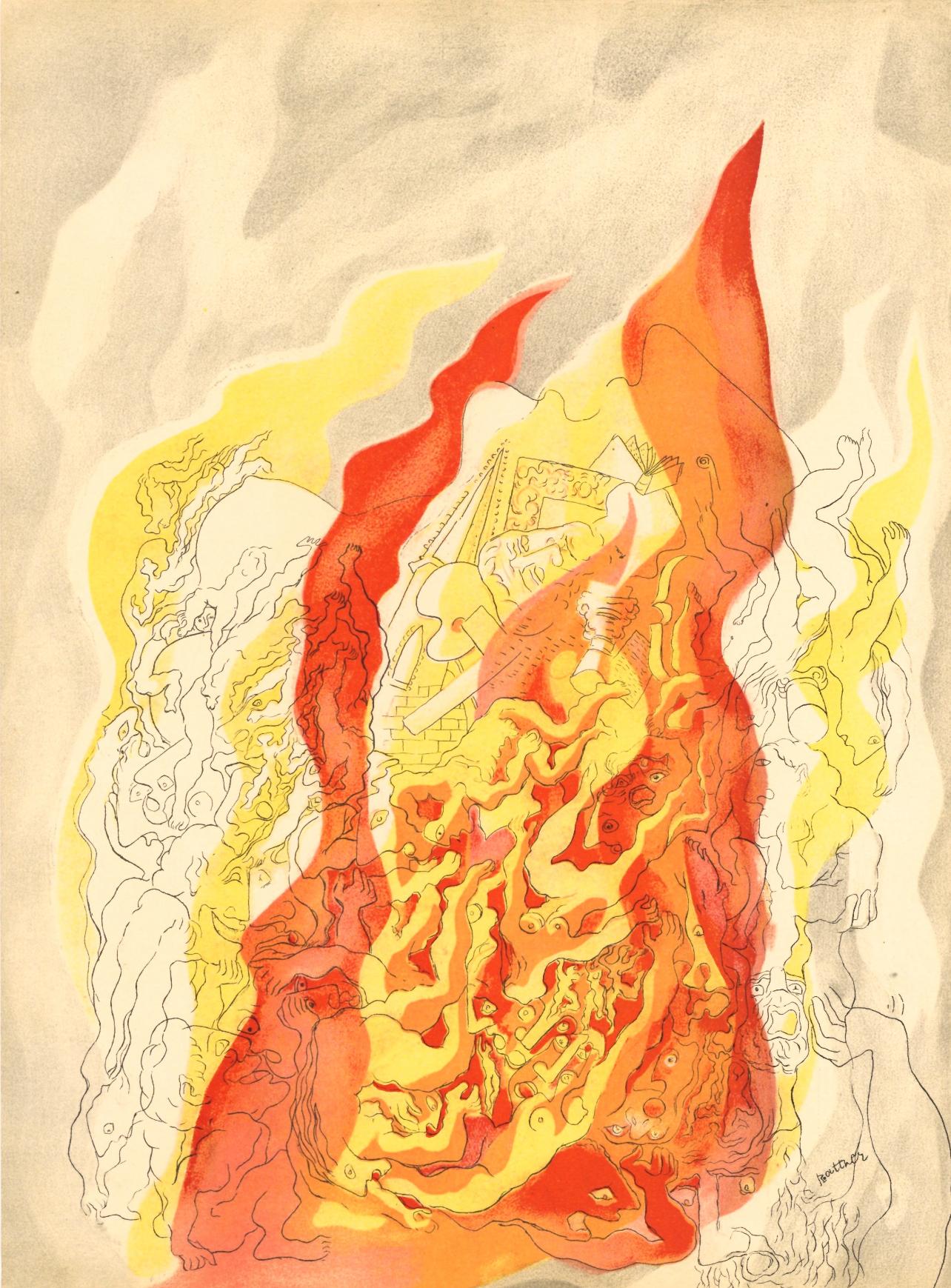 Abraham Rattner Abstract Print - Le Feu, Verve: Revue Artistique et Littéraire