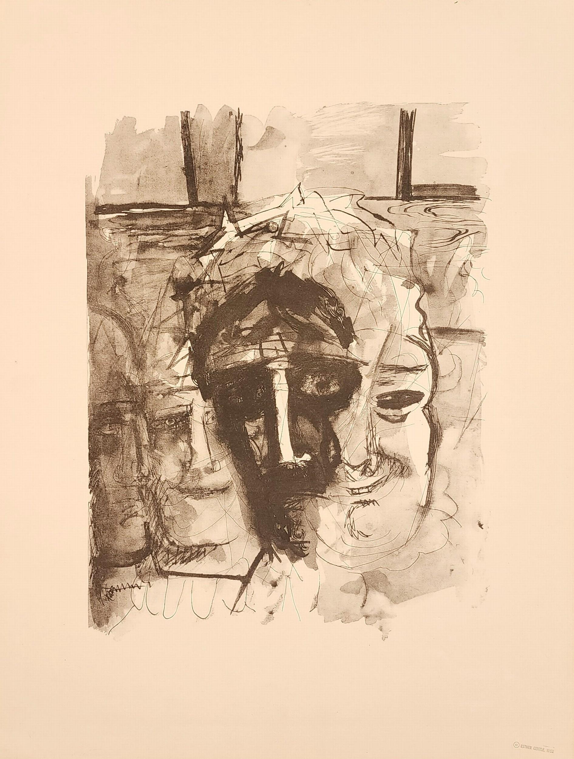 Abraham Rattner Figurative Print - Unknown (Esther Gentle Reproduction) 