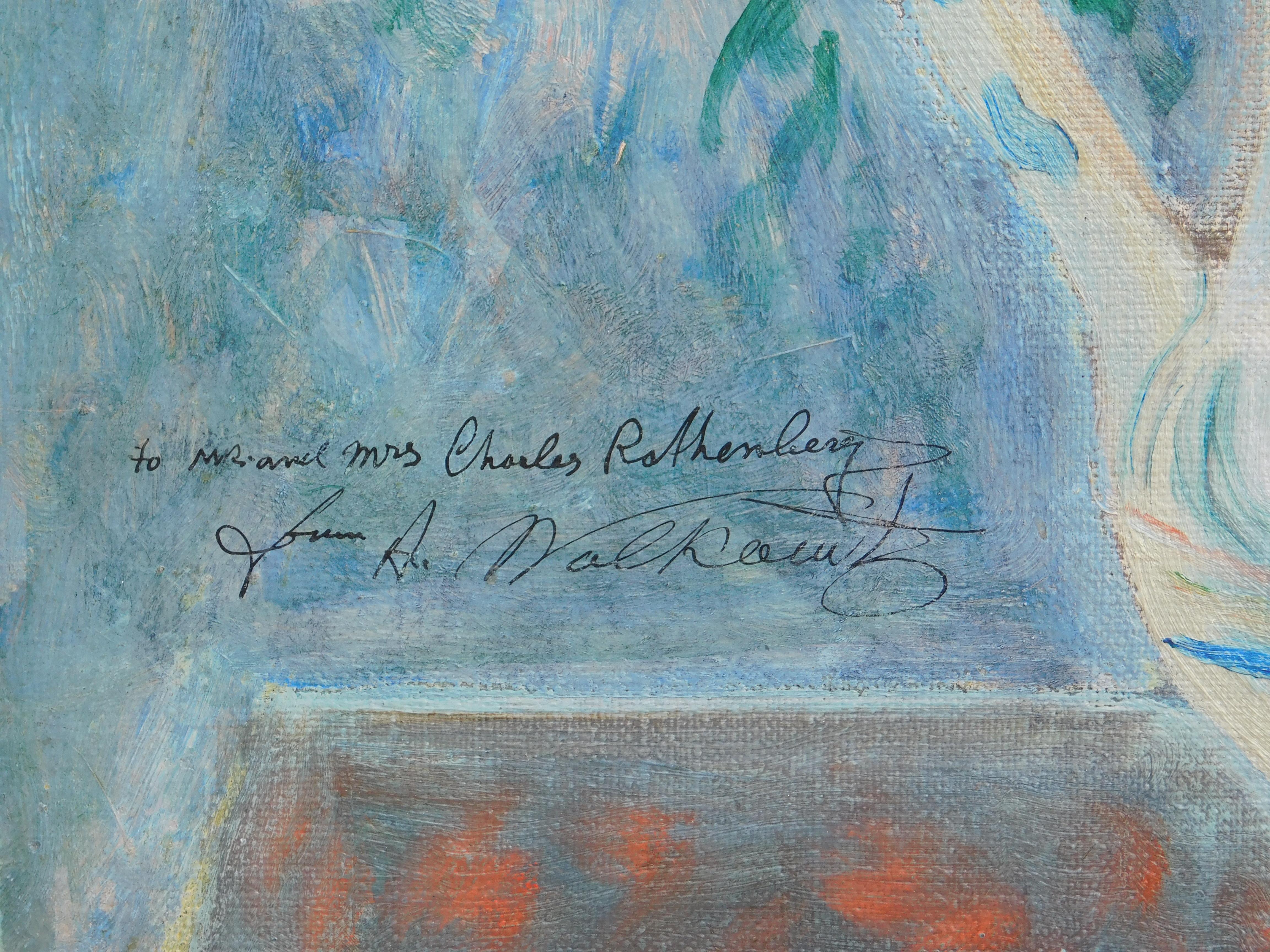 Abraham Walkowitz Pintura modernista de bodegones florales, hacia 1915-1920 en venta 5
