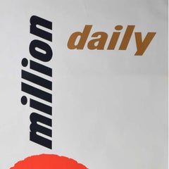 Guinness Poster 5 Million Daily Original Advertising Poster Abram Games