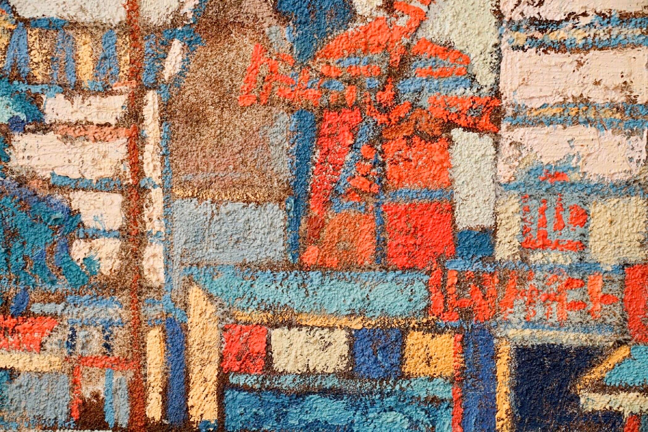 Grande quadro a olio polacco francese con scena parigina della metà del secolo scorso, dipinto a olio Moulin Rouge in vendita 1