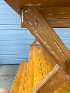 A.Brandt Ranch Oak Mid-Century Modern Table and Benches