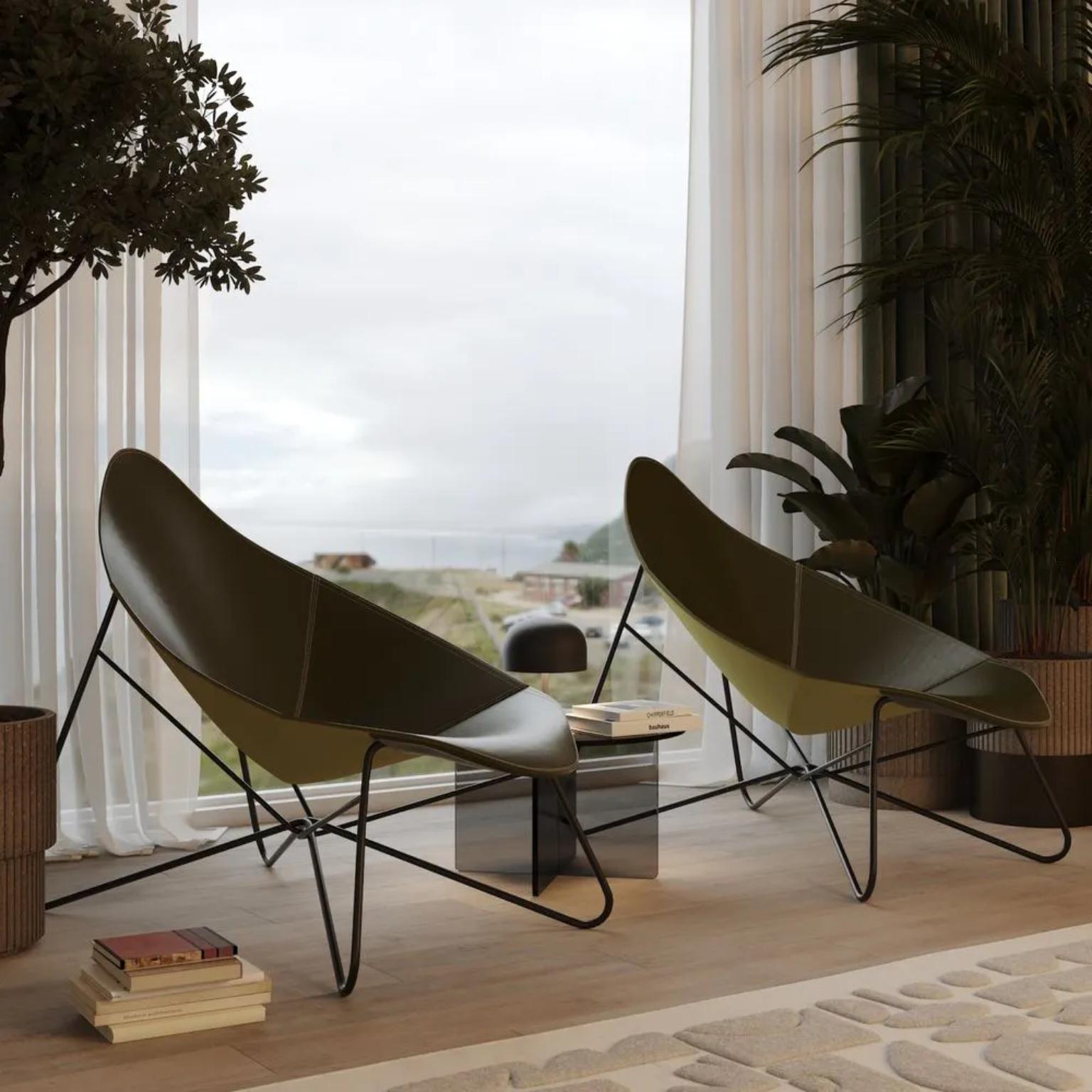Post-Modern Abrazo Lounge Chair by Cuero Design For Sale