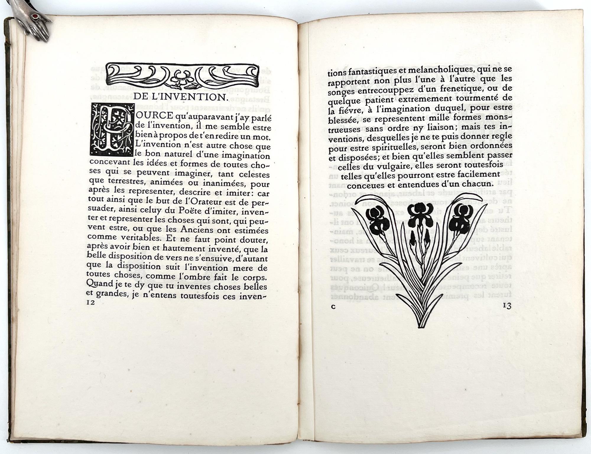 Inglese Abrégé de L'Art Poétique François par Pierre Ronsard - ERAGNY PRESS in vendita