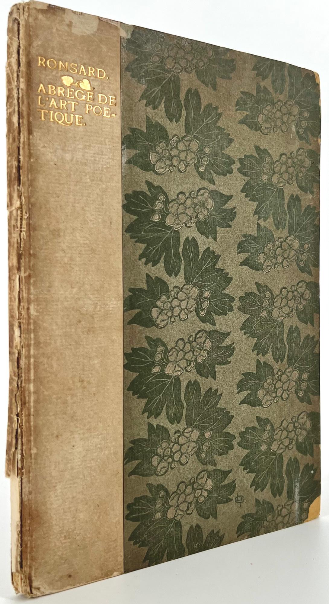Abrégé de L'Art Poétique François par Pierre Ronsard - ERAGNY PRESS in vendita 2