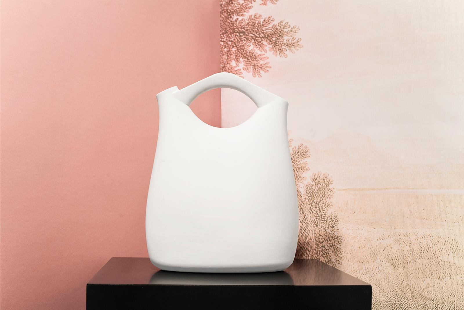 Post-Modern Abrek White Jug by ZPS Studio For Sale
