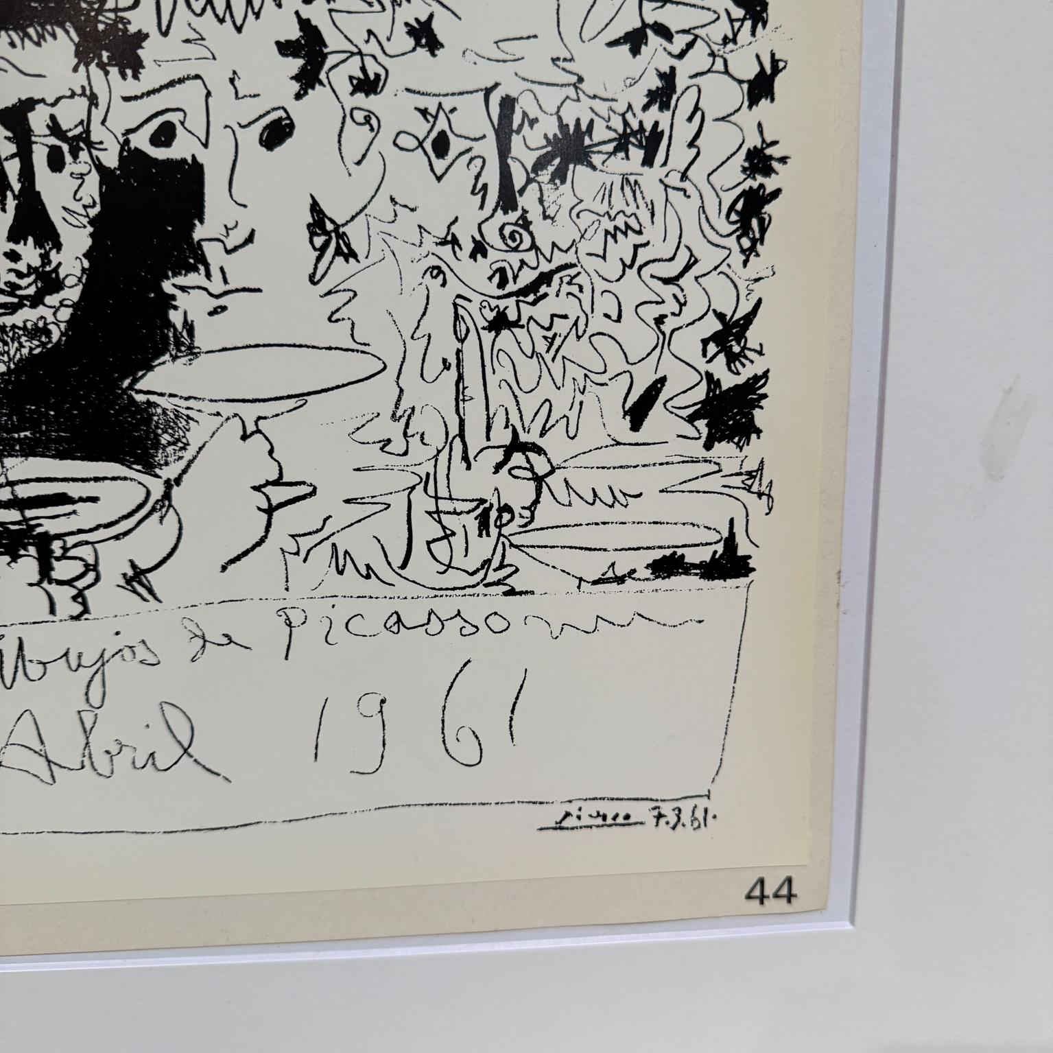 Abril 1961 Pablo Picasso Sala Gaspar Barcelona In Good Condition For Sale In Chula Vista, CA