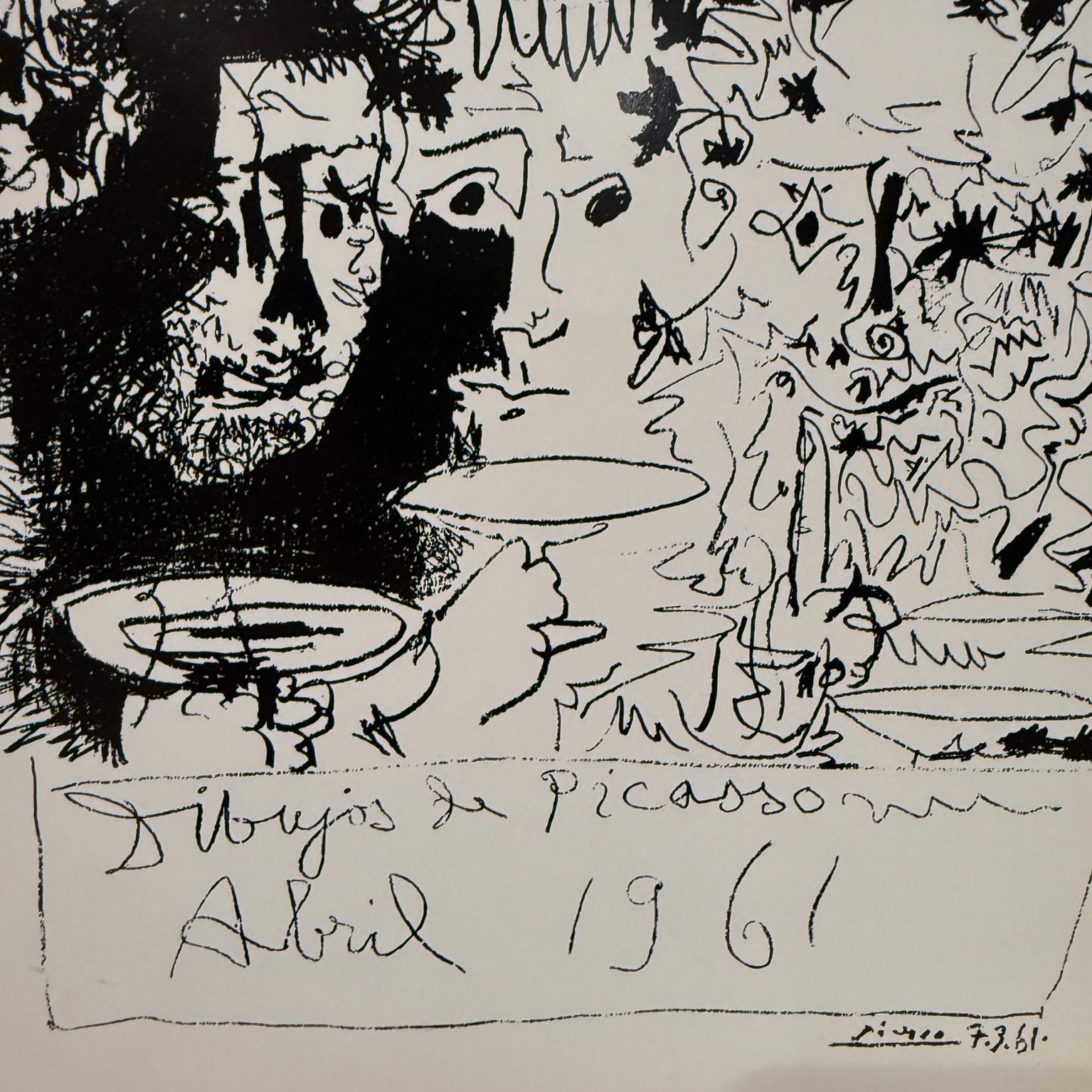 Paper Abril 1961 Pablo Picasso Sala Gaspar Barcelona For Sale