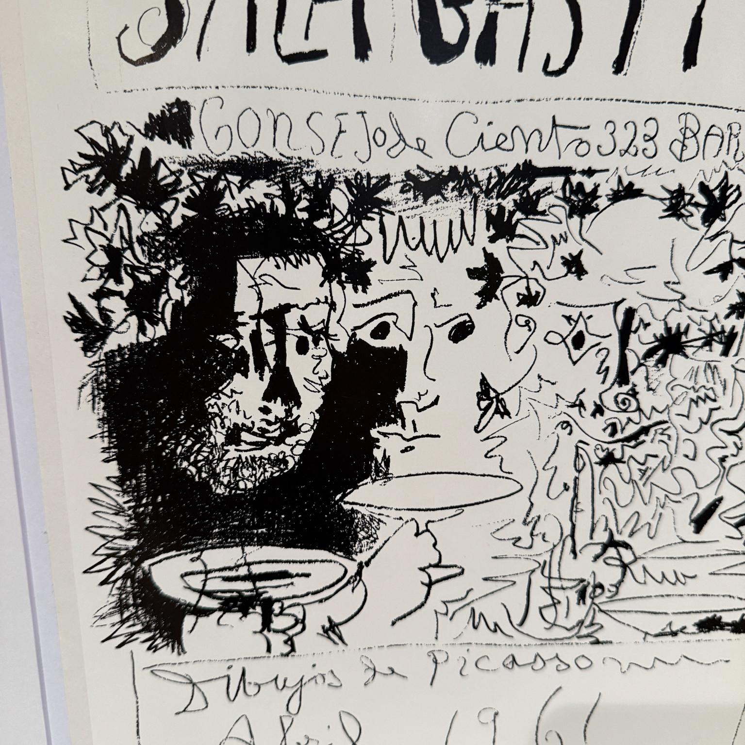 Abril 1961 Pablo Picasso Sala Gaspar Barcelona For Sale 1