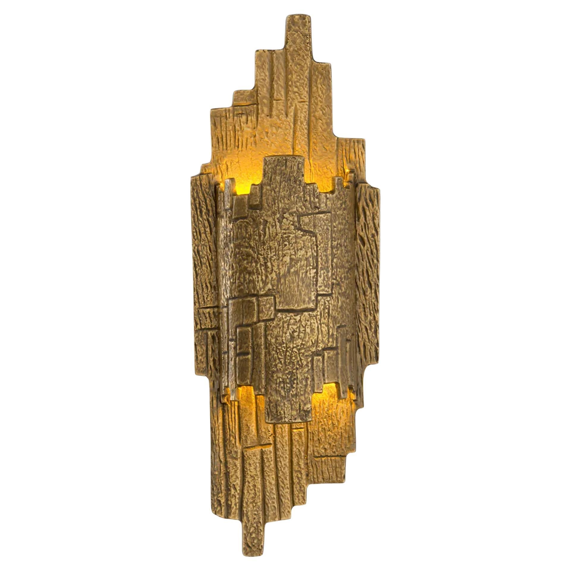 Abruse Brass Wall Lamp For Sale