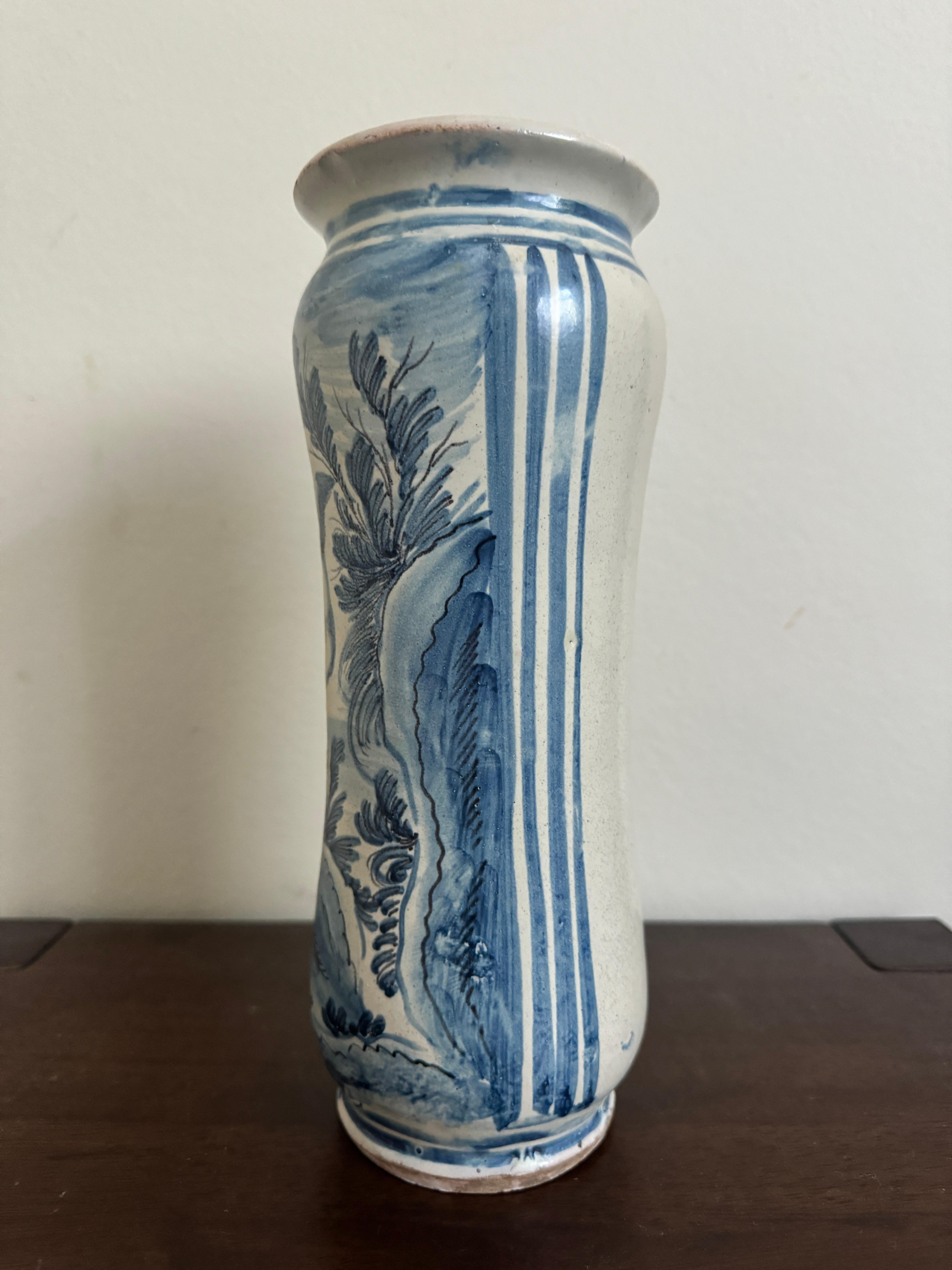 Barocco Maiolica abruzzese Albarelli, circa 1700 in vendita