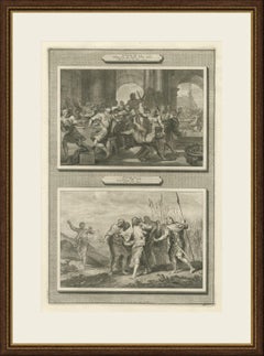 Absalom Has Amnon Killed and Shimei Curses David, Pieter Mortier, circa 1700