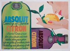 Absolut Citron Original Poster by Clayton Lefevre, 1989