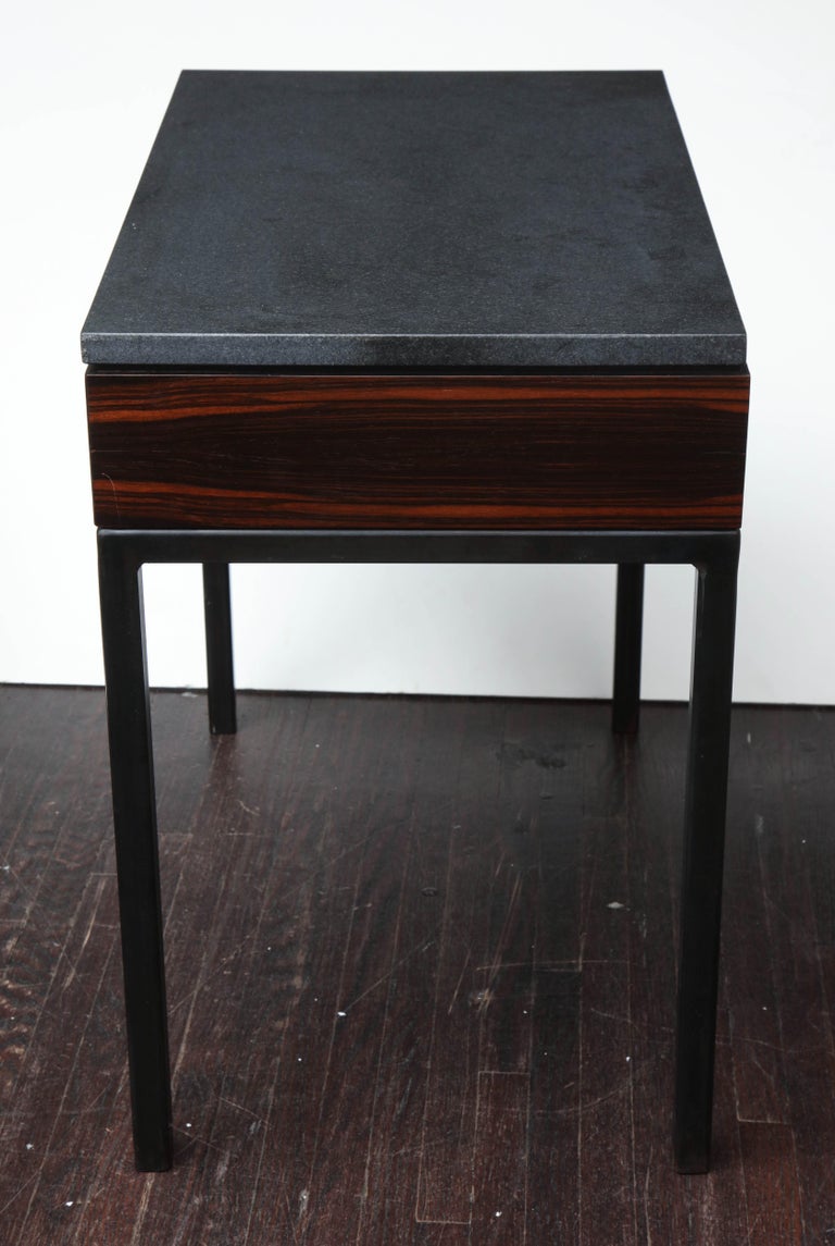 Absolute Black Granite Side Table at 1stDibs
