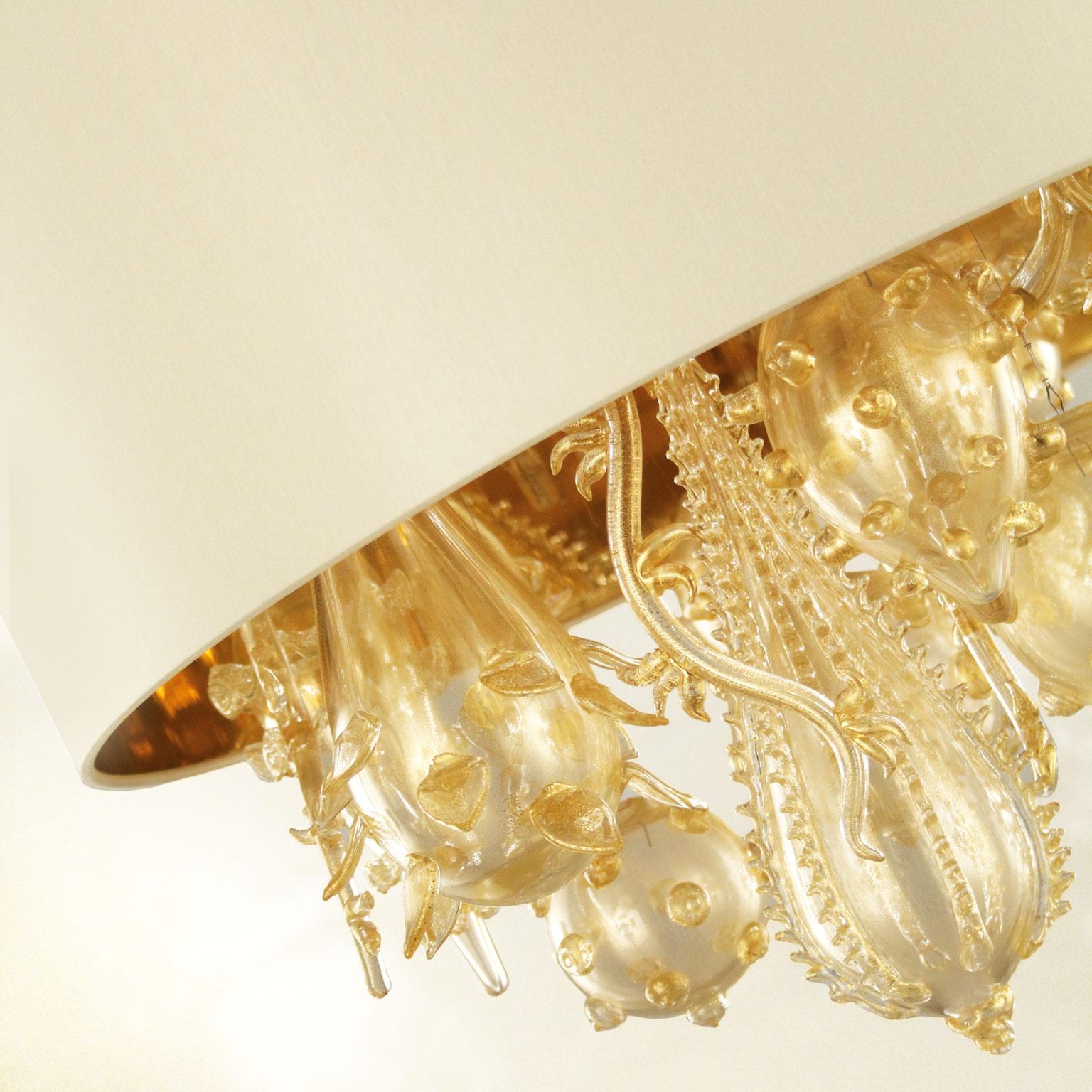 gold leaf lampshade