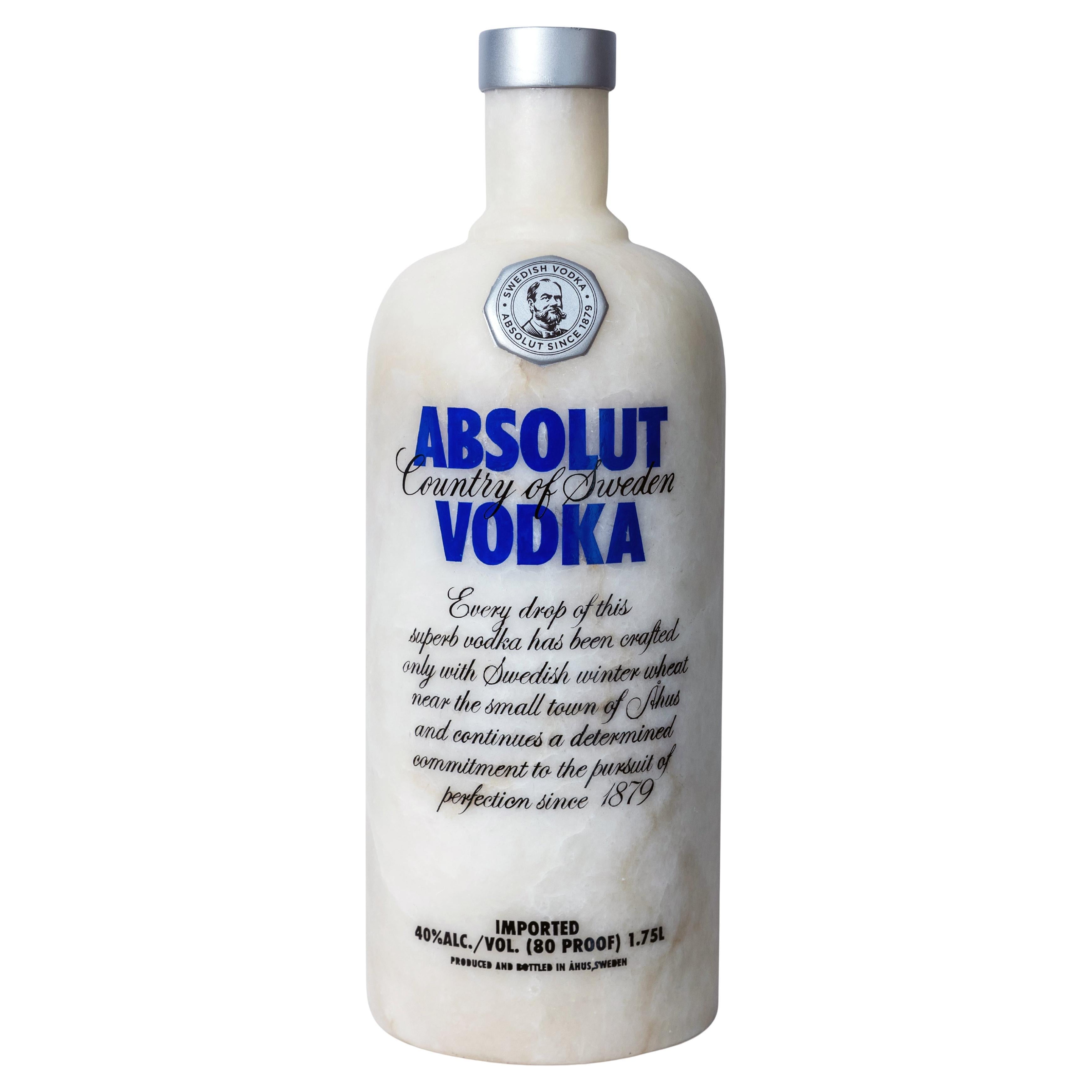 "Absolut Vodka" Stone Pop Art Sculpture by Robin Antar