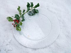 Absolute White Marble Charger Plate Christmas Decor Table Tableware Made Italy