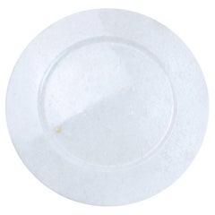 Absolute White Marble Charger Plate Christmas Decor Table Tableware Made Italy