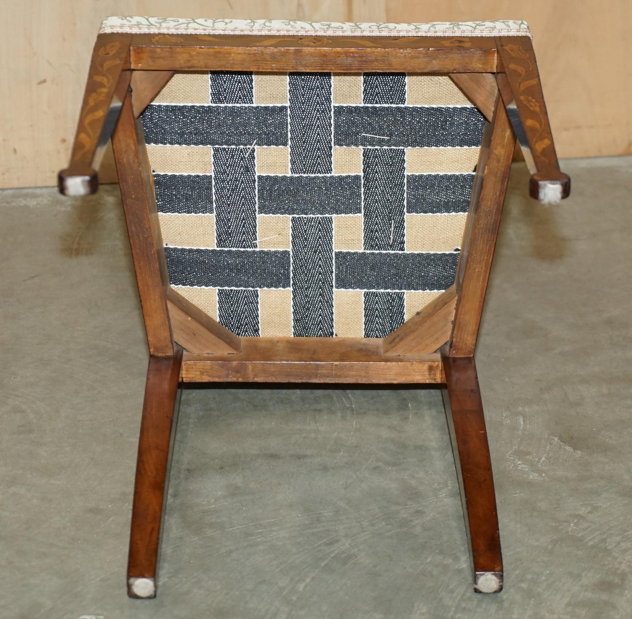 ABSOLUTELY EXQUISITE ANTIQUE CIRCA 1820 DUTCH MARQUETRY INLAID SiDE HALL CHAIR 12