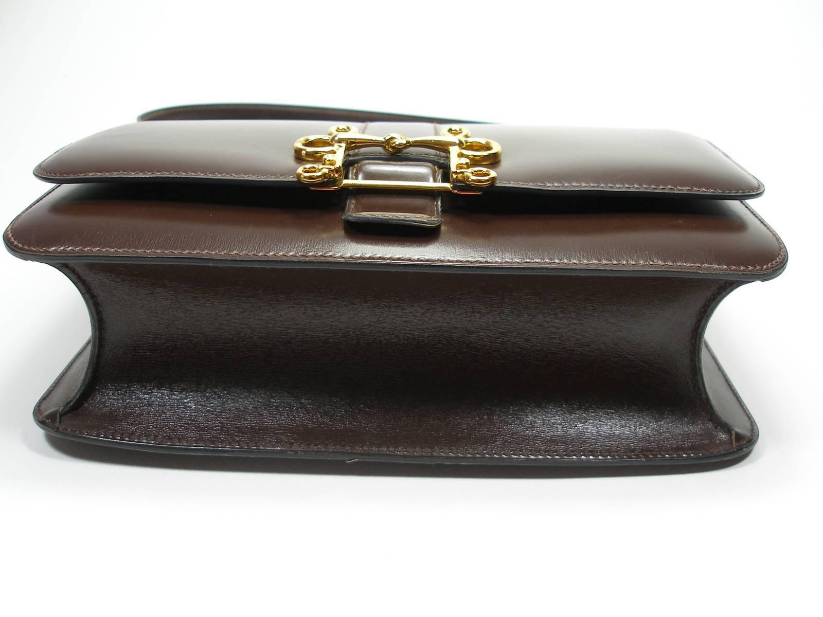 Absoluty Collectible Hermés Vintage Brown Box Calf Sologne 23 cm Shoulder Bag  1