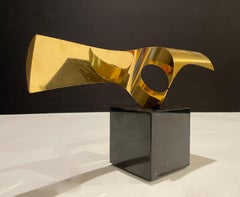 Abstrakte moderne Bronzeskulptur von Roy Gussow
