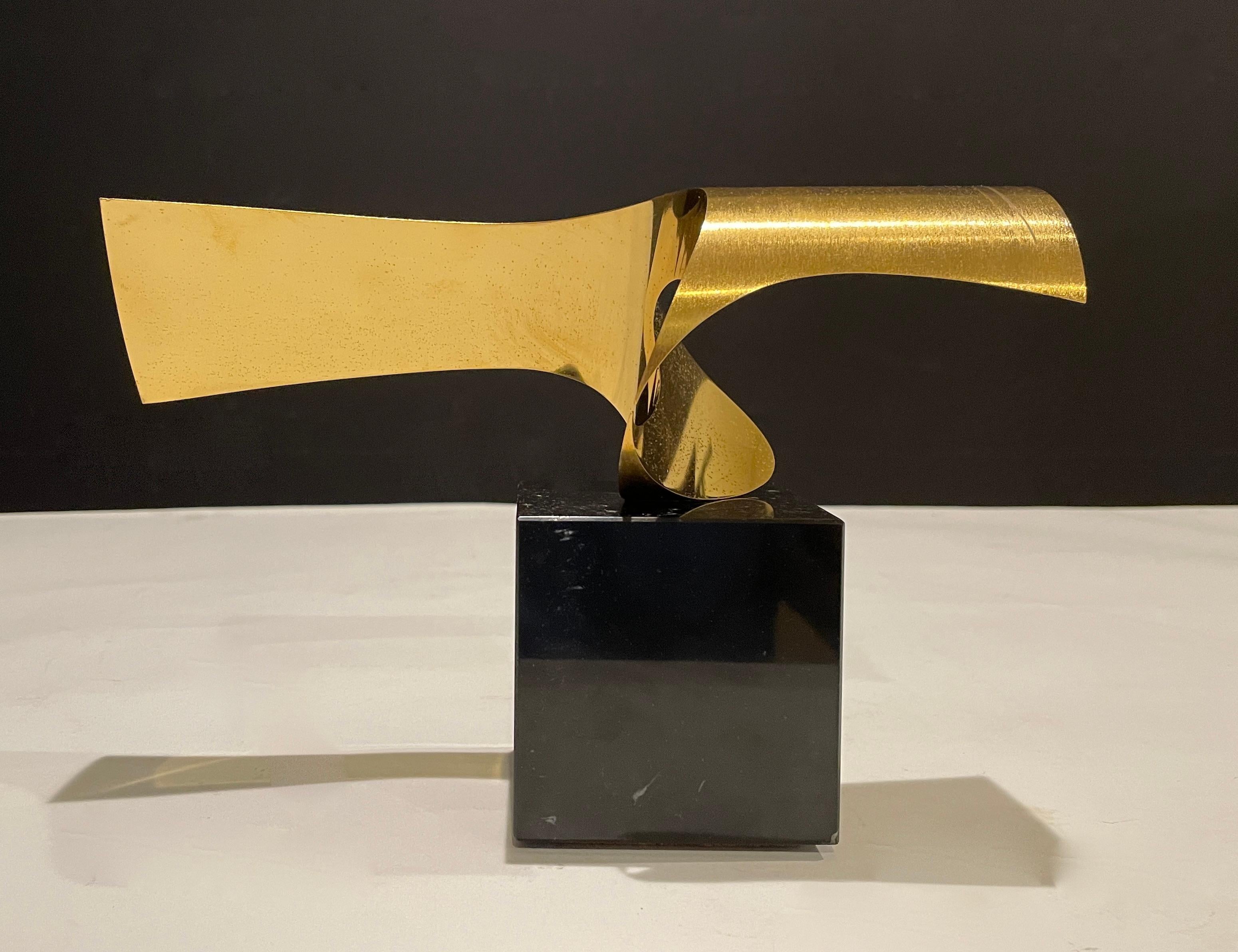 American Abstract Modern Bronze Sculpture by Roy Gussow For Sale