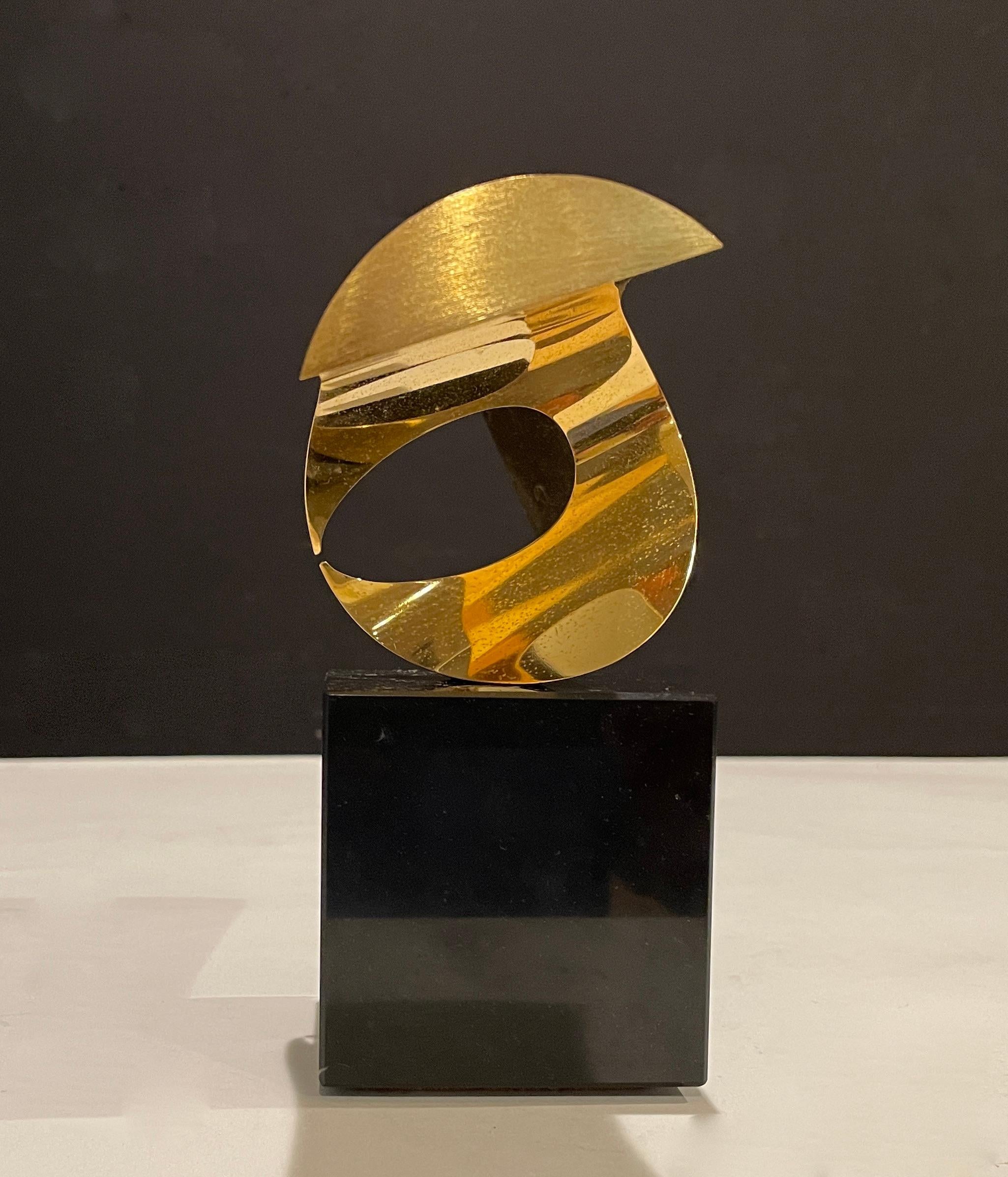 20th Century Abstract Modern Bronze Sculpture by Roy Gussow For Sale