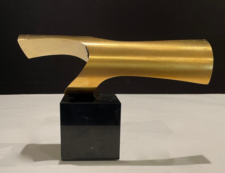 Abstract Modern Bronze Sculpture by Roy Gussow For Sale at 1stDibs