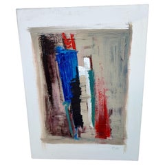Abstrait n°1 Huile sur toile de Milo Kekav ?