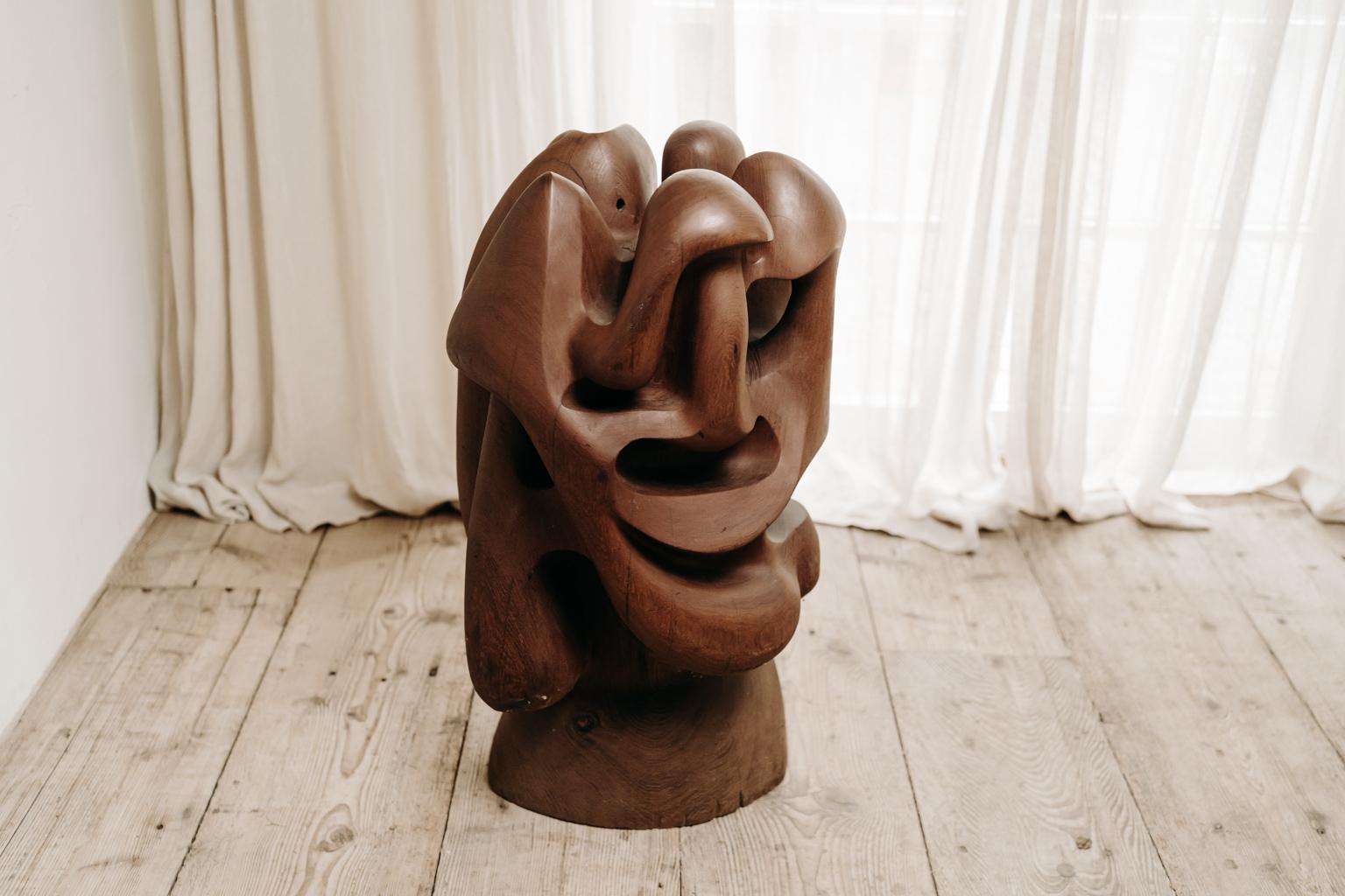 Abstract 1950's Wooden Sculpture 5