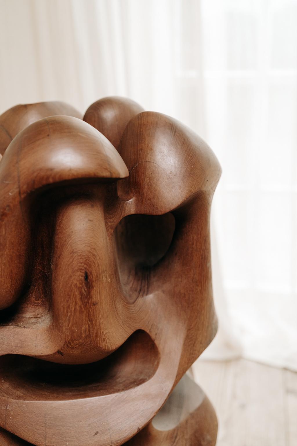 Abstract 1950's Wooden Sculpture 1