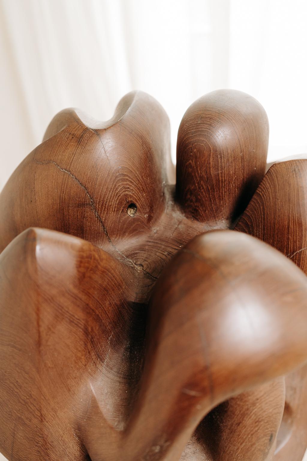 Abstract 1950's Wooden Sculpture 2