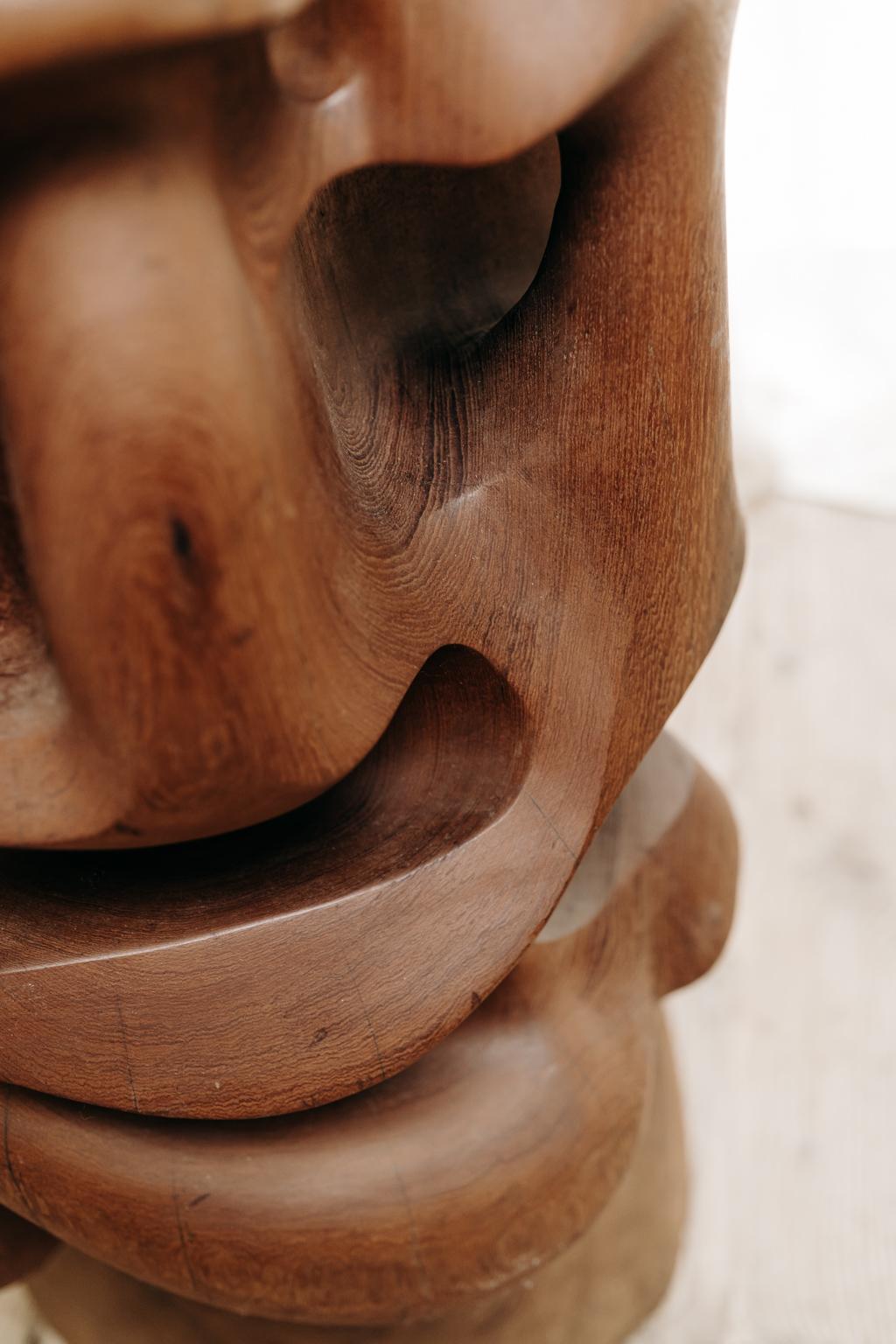 Abstract 1950's Wooden Sculpture 3
