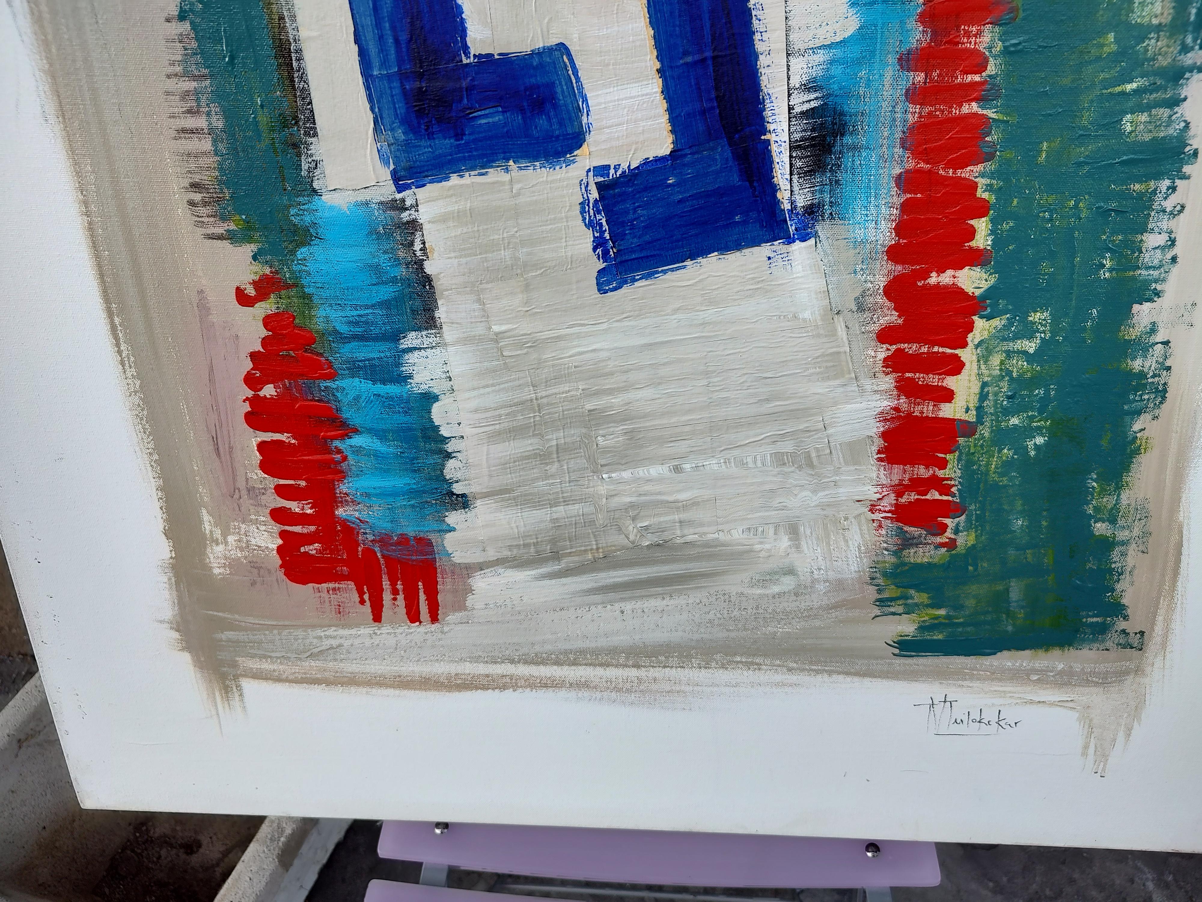 Abstrakt #2 Öl auf Leinwand von Milo Kekav? im Zustand „Gut“ im Angebot in Port Jervis, NY