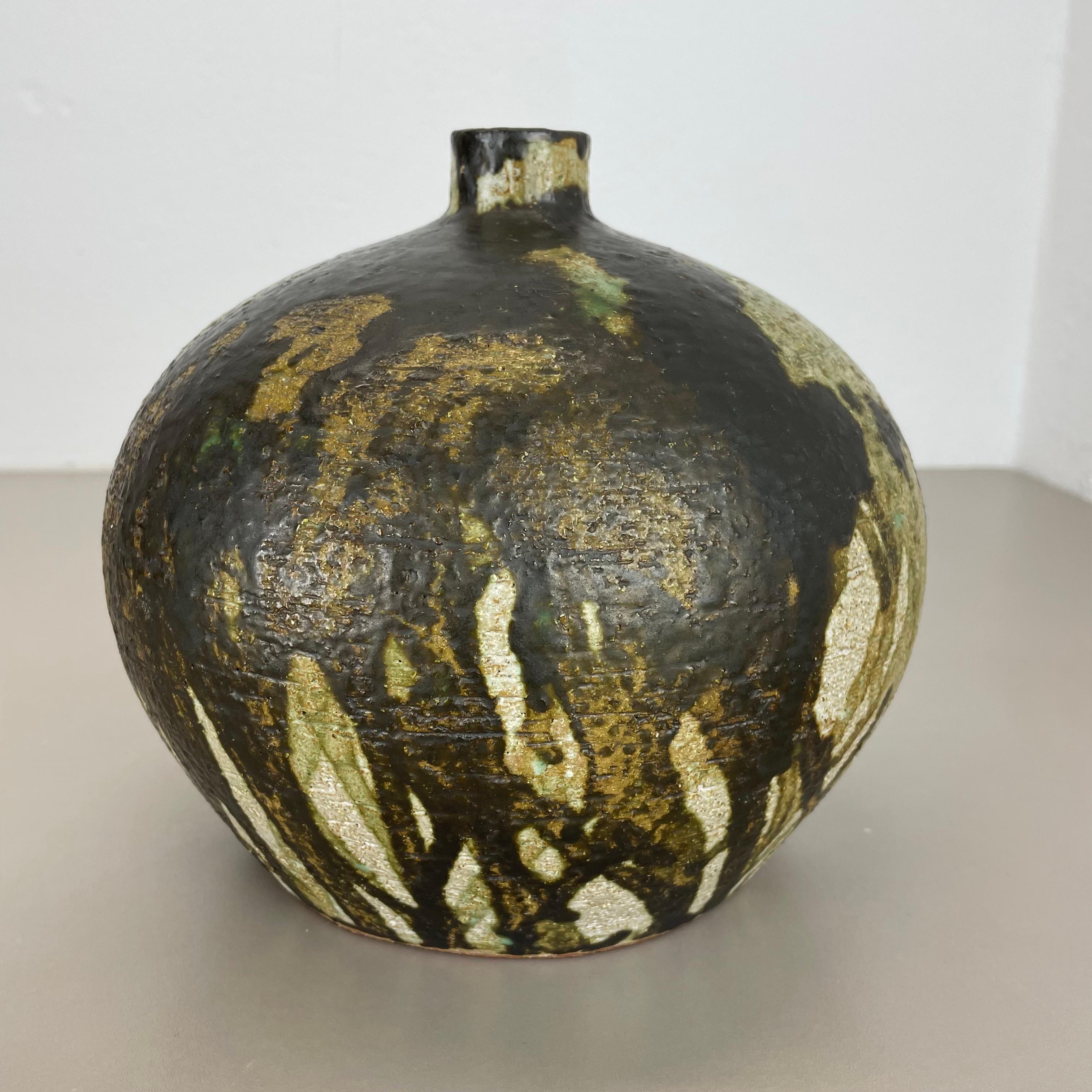 Abstrakte 21cm Keramik-Studio-Keramik-Vase von Gerhard Liebenthron, Deutschland, 1960er Jahre im Angebot 5