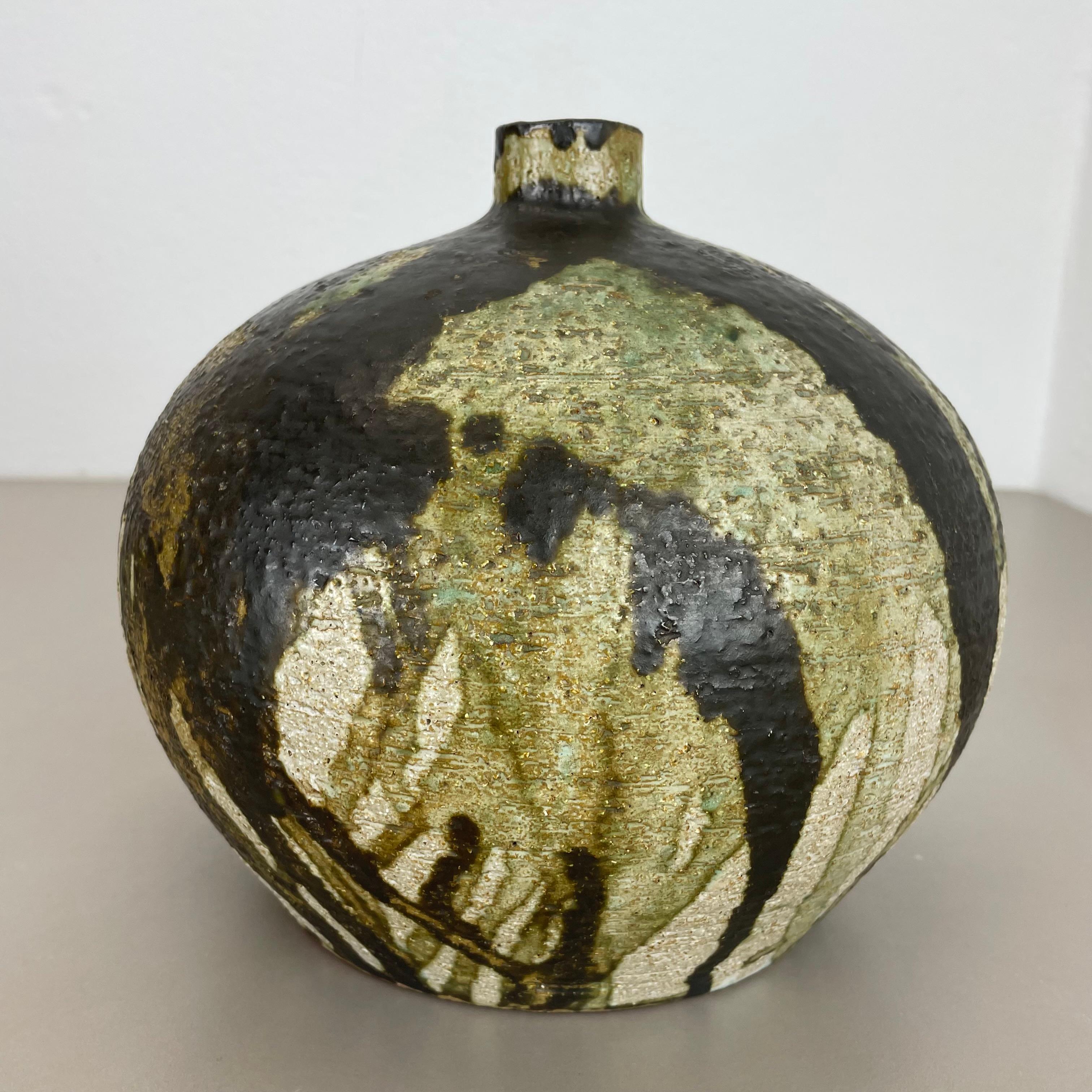 Abstrakte 21cm Keramik-Studio-Keramik-Vase von Gerhard Liebenthron, Deutschland, 1960er Jahre im Angebot 6
