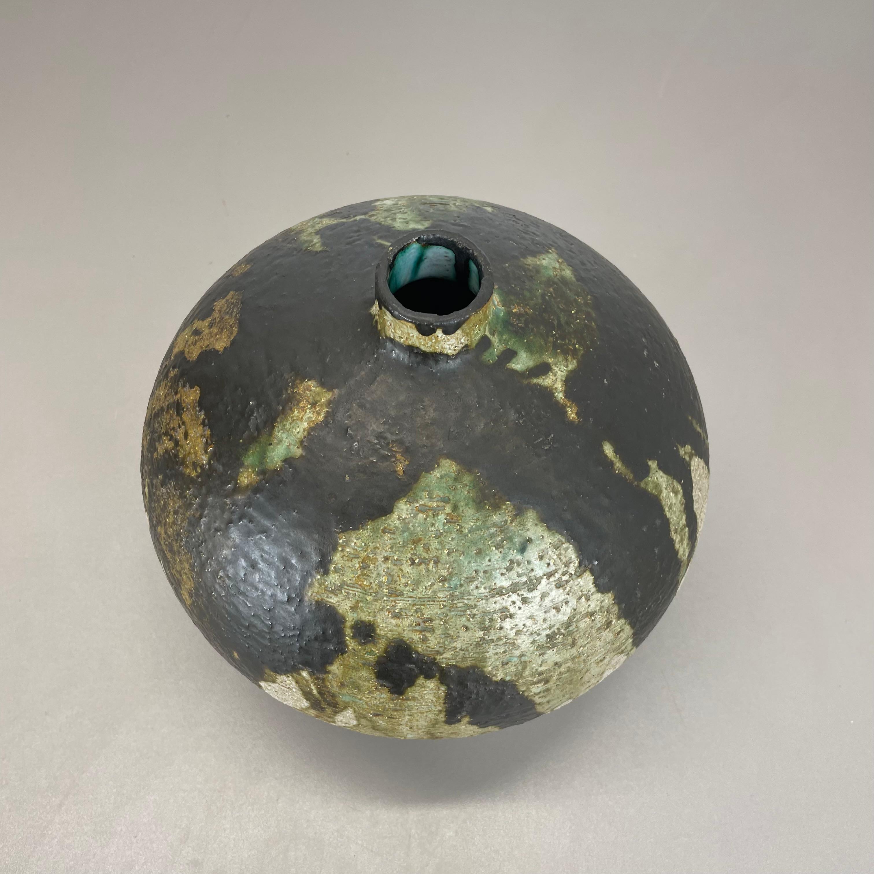 Abstrakte 21cm Keramik-Studio-Keramik-Vase von Gerhard Liebenthron, Deutschland, 1960er Jahre im Angebot 11