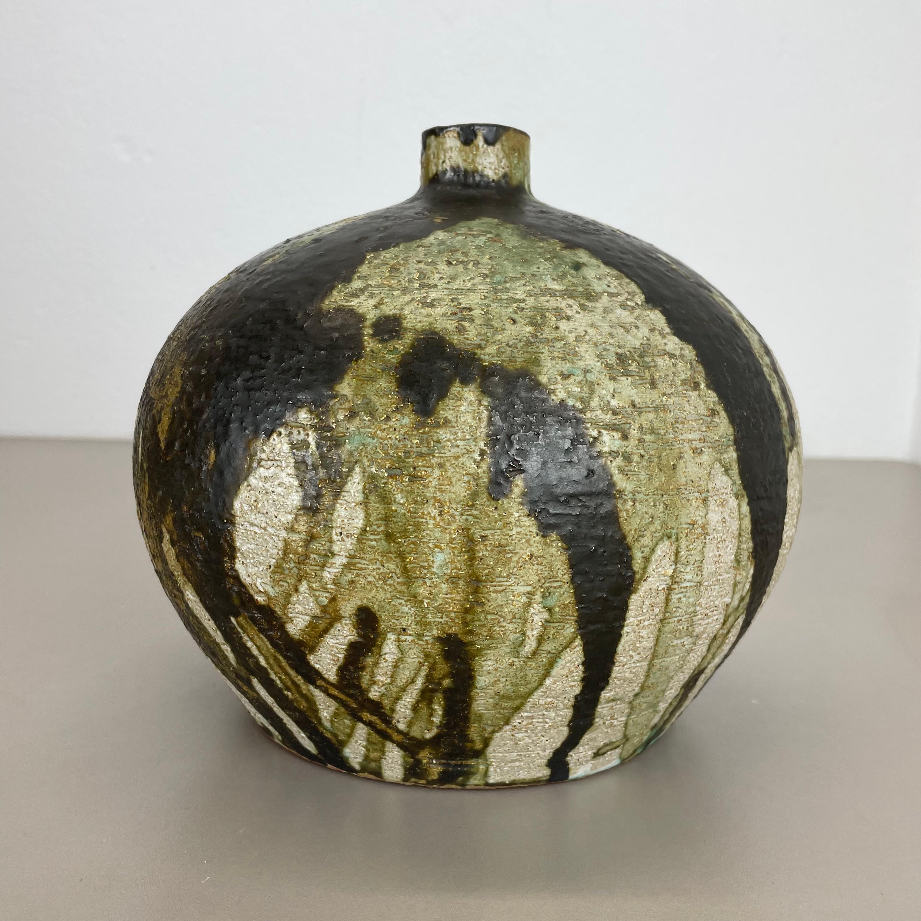 Abstrakte 21cm Keramik-Studio-Keramik-Vase von Gerhard Liebenthron, Deutschland, 1960er Jahre im Angebot 13