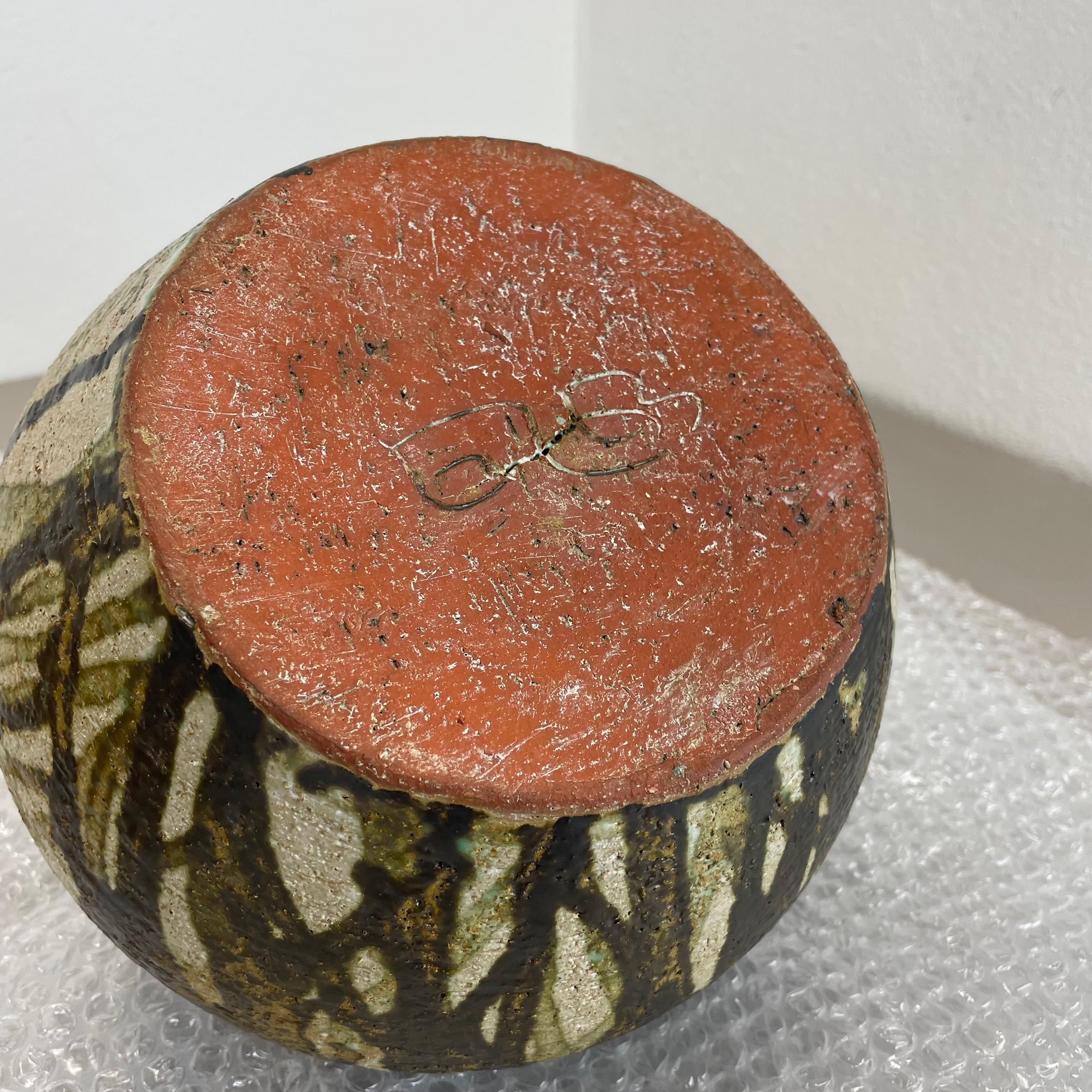 Abstrakte 21cm Keramik-Studio-Keramik-Vase von Gerhard Liebenthron, Deutschland, 1960er Jahre im Angebot 15