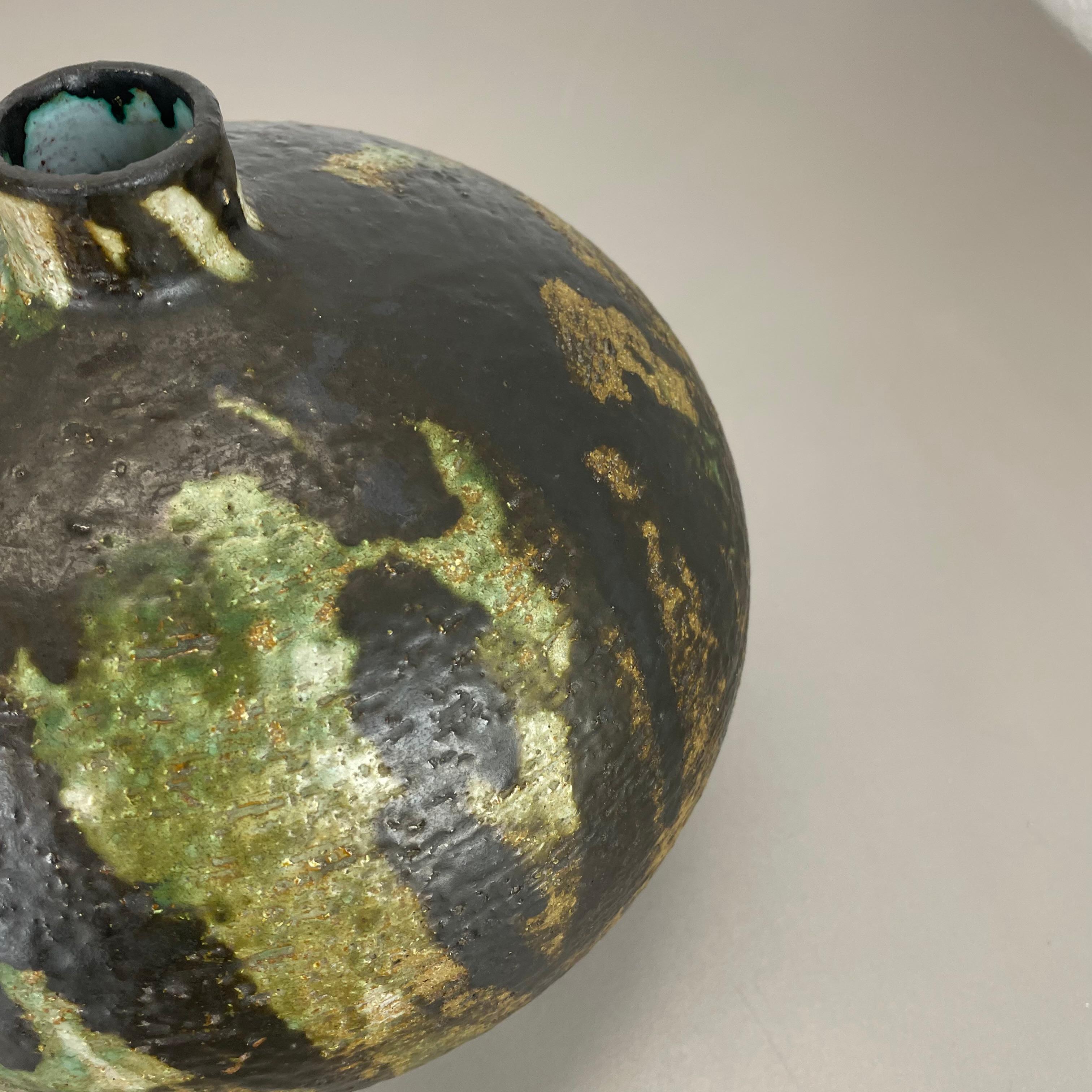 Abstrakte 21cm Keramik-Studio-Keramik-Vase von Gerhard Liebenthron, Deutschland, 1960er Jahre im Angebot 2