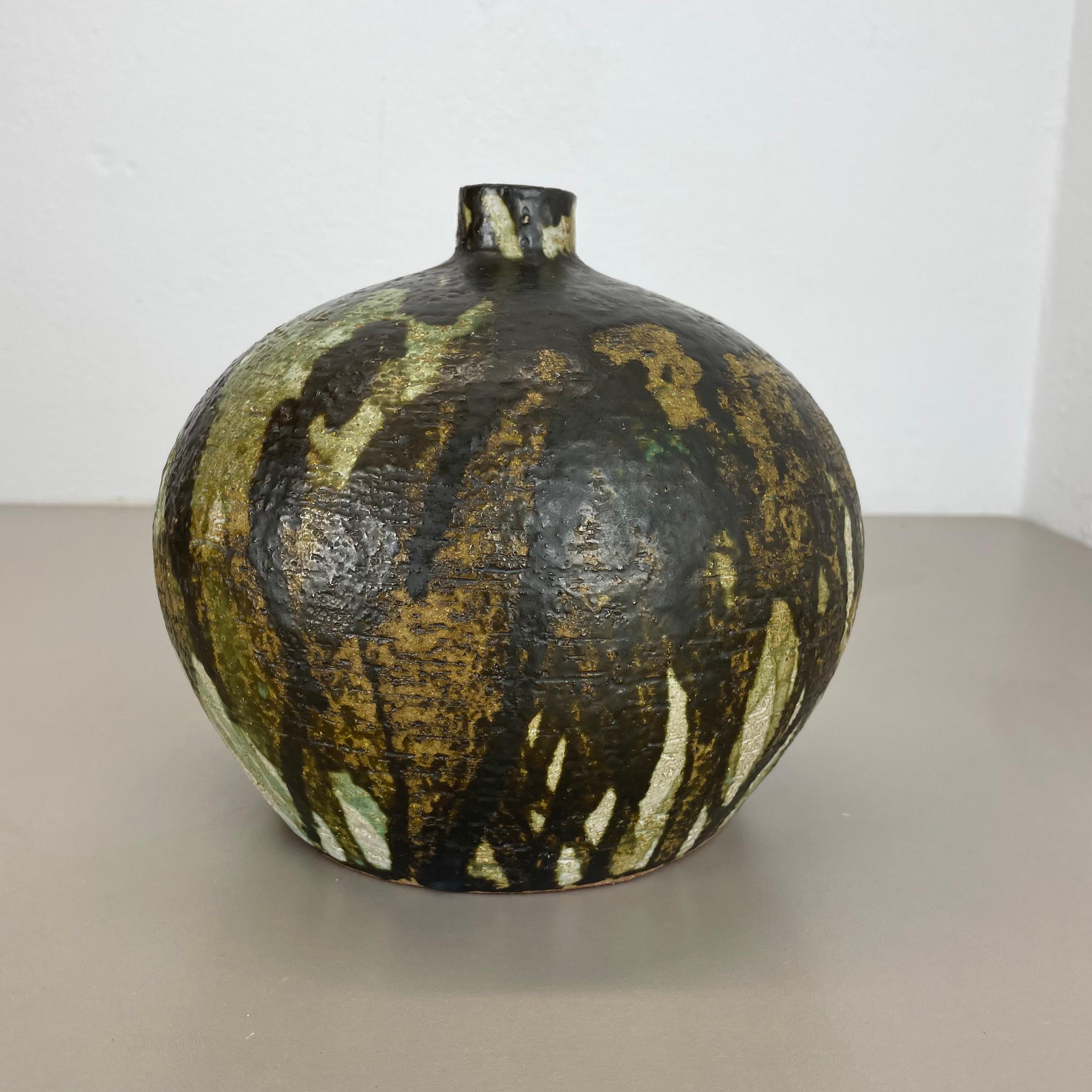 Abstrakte 21cm Keramik-Studio-Keramik-Vase von Gerhard Liebenthron, Deutschland, 1960er Jahre im Angebot 4