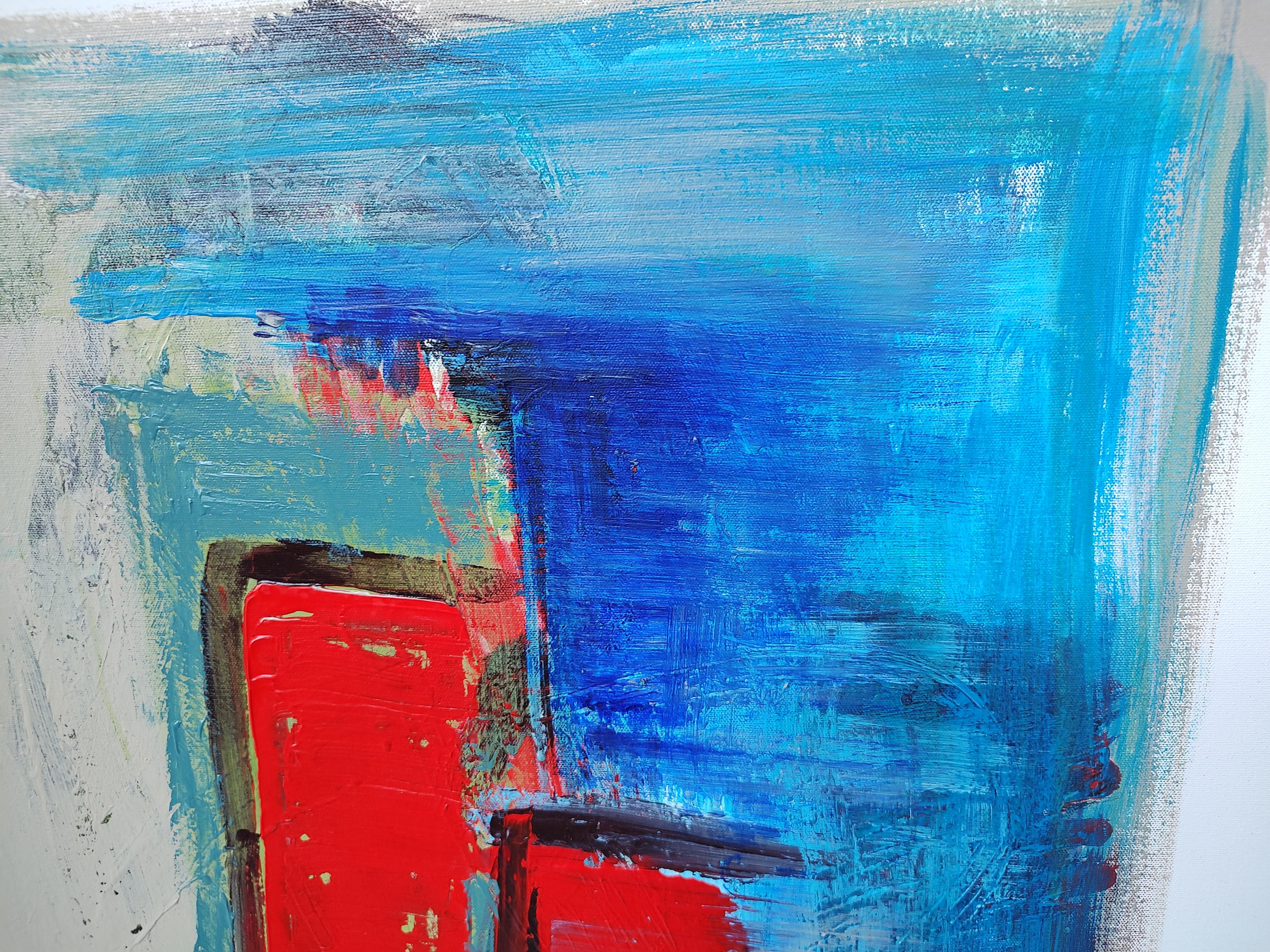 Peint à la main Abstrait n°3 huile sur toile de Milo Kekav ? en vente