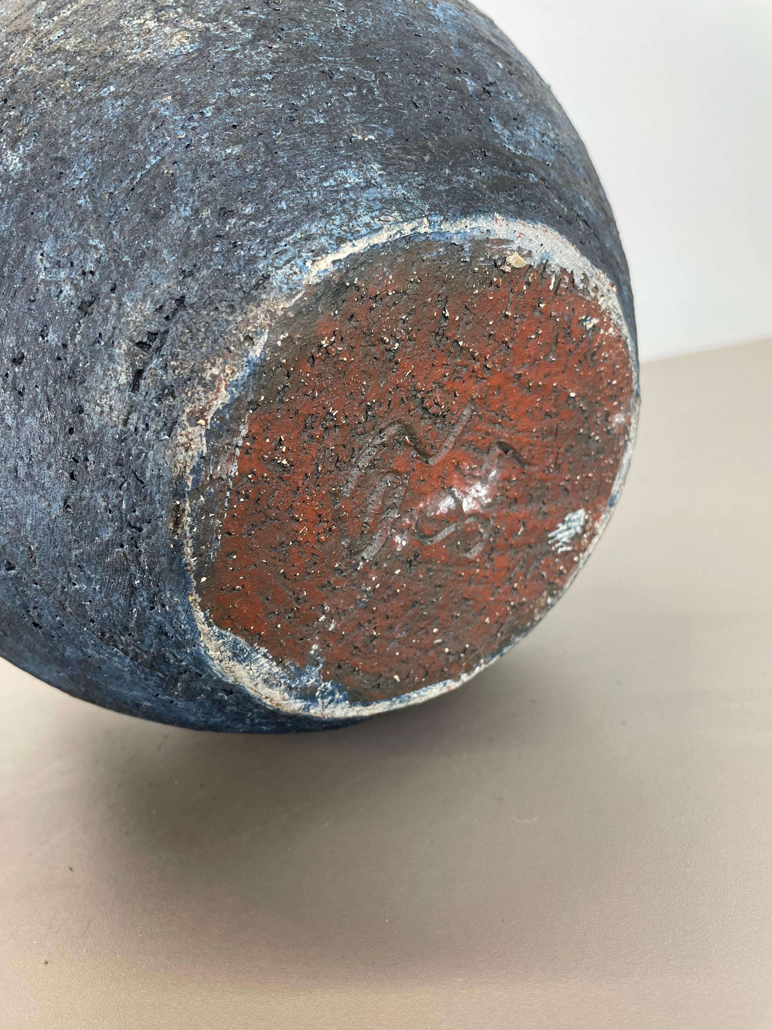 Abstract 31cm Ceramic Studio Pottery Object, Gerhard Liebenthron, Germany, 1981 For Sale 11