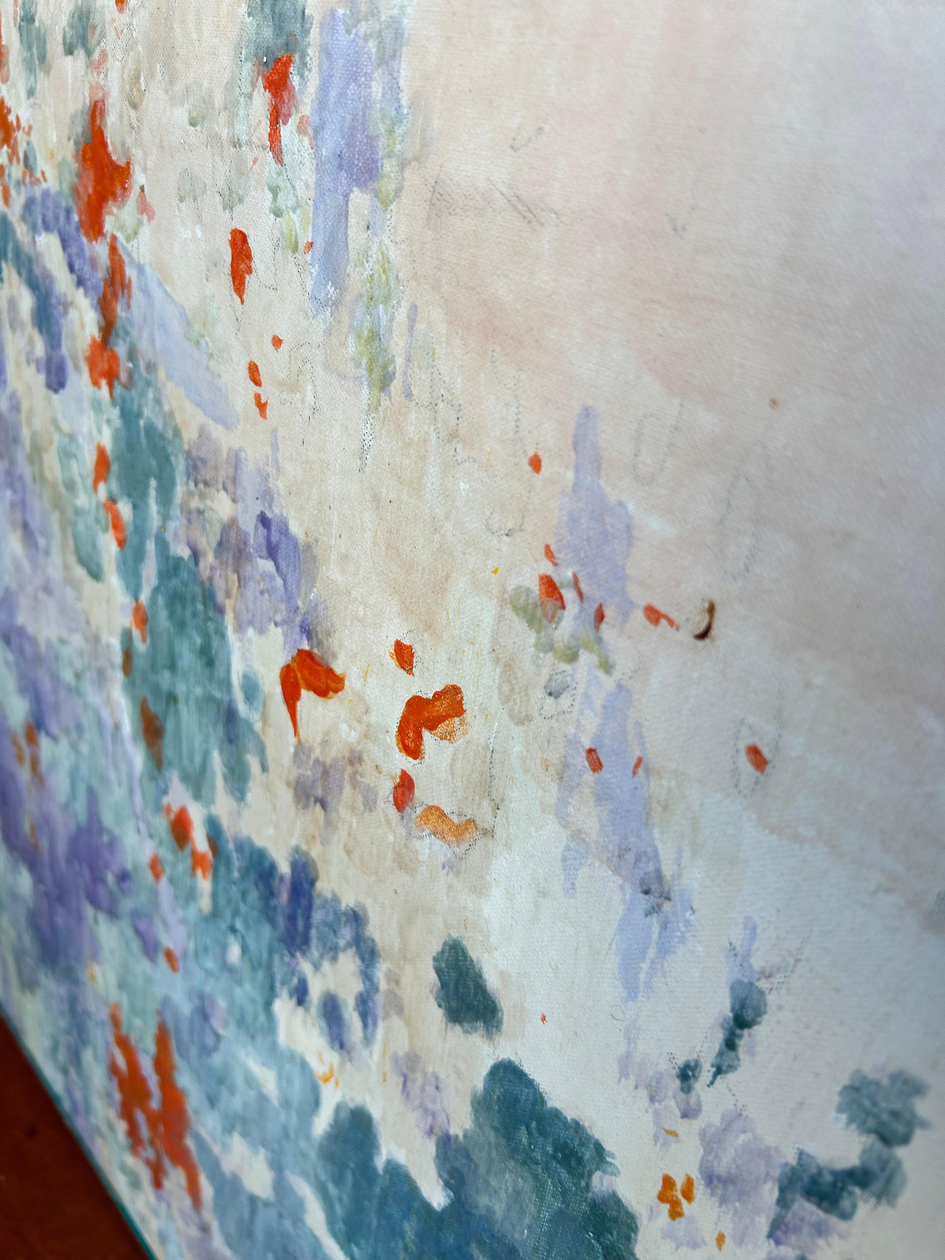 Abstrakte Acryl auf Leinwand 1967 von Künstler Vaiksnoras im Zustand „Gut“ im Angebot in Medina, OH