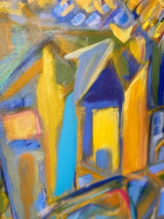 Abstract Acrylic on Canvas by Texas Artist Paula Sussman