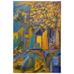 Abstract Acrylic on Canvas by Texas Artist Paula Sussman