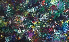 Abstract Acrylic on Canvas Painting "Domino Chair" by Alexander Hecht