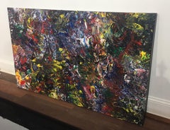 Abstract Acrylic on Canvas Painting "Happy Camper" by Alexander Hecht